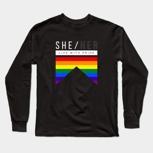 She her pronouns Long Sleeve T-Shirt